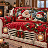 Jolly Santa Ride Quilted Sofa Cover GFTOTP22775