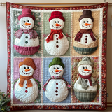 FESTIVE SNOWMAN | HANDMADE QUILTED BLANKET