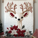 CHRISTMAS REINDEER | HANDMADE QUILTED BLANKET
