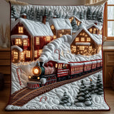 Yuletide Railway Quilted Blanket GFTOYC2554