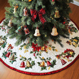 Holiday Harmony Christmas Quilted Tree Skirt