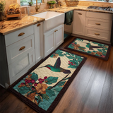 Non-slip Kitchen Rug – Delicate Hummingbird