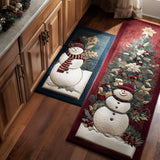 Non-Slip Kitchen Mat – Festive Frost Christmas Kitchen Mat