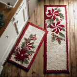 Non-slip Kitchen Rug – Winter Snowy Details