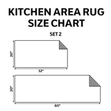 Non-slip Kitchen Rug – Kitchen Mat with Delicate Flowers