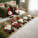 QUILTED BED RUNNER - GNOME GATHERING | RING