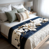 BED RUNNER - MAGNOLIA AURA | QUILTED TABLE RUNNER