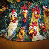 Merry Flock Quilted Christmas Tree Skirt