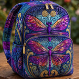 Padded Backpack - Purple Dragonfly