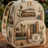 Padded Backpack - Books and Coffee