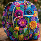 Padded Backpack - Colourful Flowers