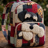 Padded Backpack - Schnauzer Patchwork