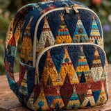 Padded Backpack - Boho Tents Patchwork