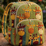 Padded Backpack - Giraffe Family