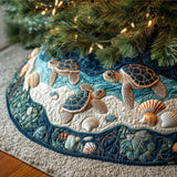 TURTLE CHRISTMAS | QUILTED CHRISTMAS TREE SKIRT