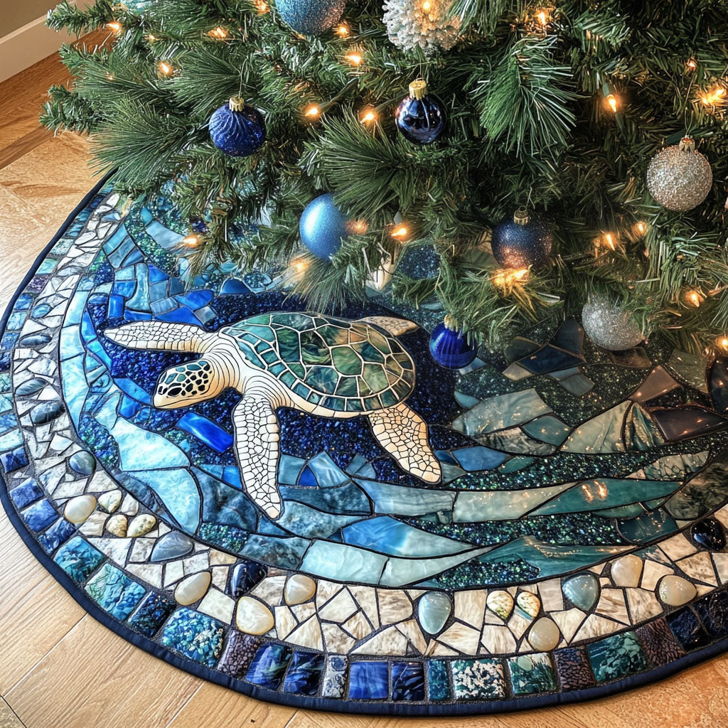 TURTLE CHRISTMAS | QUILTED CHRISTMAS TREE SKIRT