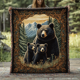 BLANKET BLACK BEAR FAMILY | HANDMADE QUILTED BLANKET
