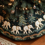 Safari Christmas Christmas Quilted Tree Skirt