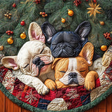 Snub Nose Delight Quilted Christmas Tree Skirt