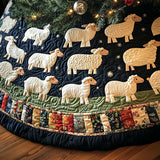 Soft Hooves Quilted Christmas Tree Skirt