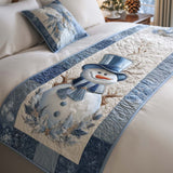 Matilda - Quilted Bed Runner - Frozen Charm