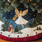 Winter Melody Christmas Quilted Tree Skirt