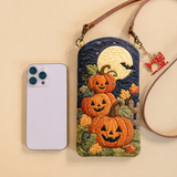 JACK-O’-LANTERNS IN THE MOONLIGHT | SLIM QUILTED CROSSBODY BAG