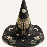 MOTH FAIRY IN VICTORIAN STYLE | HANDMADE QUILTED WITCH HAT