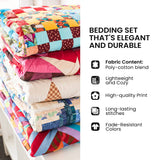 Teacup Christmas 3-Piece Quilted Bedding Set GFTOMA15085