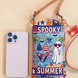 Slim Quilted Phone Crossbody Bag – Spooky Summer Halloween