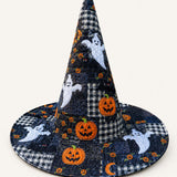Handmade Quilted Witch Hat – Halloween Ghosts