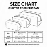 Quilted Cosmetic Bag with Retro Patchwork