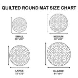 Star Tunnel Quilted Round Mat GFTOPND3422
