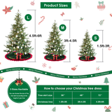 Purple Safari Christmas Quilted Tree Skirt