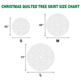 Merry Rings Christmas Quilted Tree Skirt